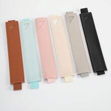 1pc PU Leather Pen Holder, Suitable For Pens, Creative Pencil Case, Protect Your Ballpoint Pen, Stylus, Suitable For School, Office, Business Travel And Tourism, Office Supplies, School Supplies, Back To School Gift, Christmas Gift, Teacher's Day Gift,Stationery,Bag - Multicolor - View 2