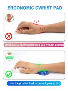 Creative Pea Silicone Mouse Pad Wrist Guard Cute Mini Men's And Women's Office Desk Wrist Support Anti-Slip Hand Pillow - View 7