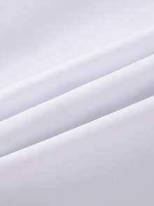 Chemise à manches longues minimaliste décontractée pour jeune garçon avec broderie et couleurs contrastées - Blanc - Voir 8