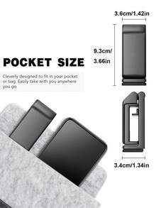 通用飞机手机支架，360°旋转多角度手机支架，手机支撑架，旅行必备，办公桌和车载手机支架 - 黑色 - 查看 5