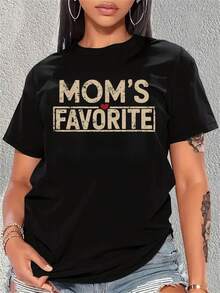 Mom's Favorite Mother's Day-Shirt - Black - View 7