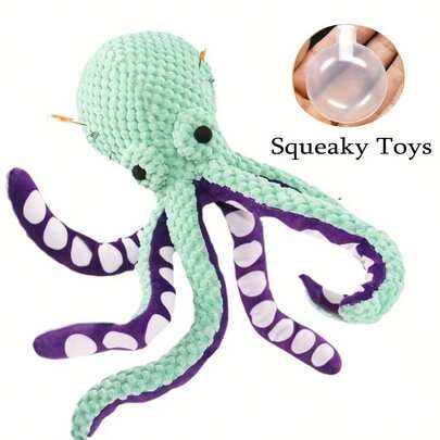 Octopus Design Pet Toy - Squeaky Plush Dog Toy - Dog Personalized Bite Interactive Pet Toy,6-Foot Octopus Pet Chomping Toy - Squeaking Sound Toy, Interactive Tug-Of-War Throwing Dog Toy, Sturdy Pet Companion Toy, Suitable For All-Sized Dogs,