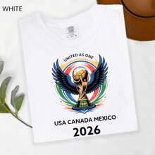 World Cup Shirt|  World Cup T Shirt| USA World Cup Shirt| Football 2026 Shirt| World Cup 2026 T-Shirt| Unisex ® - 橄欖綠 - 查看 4