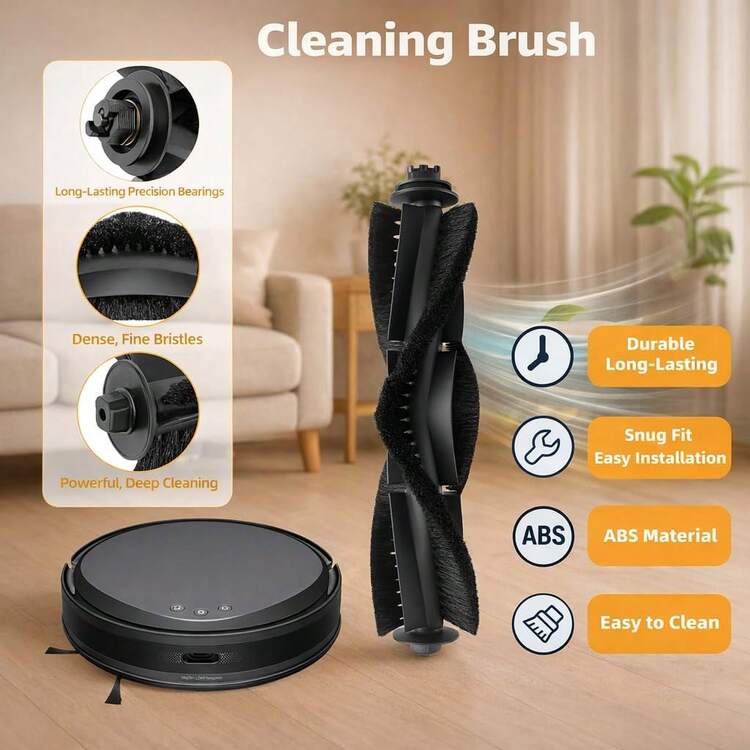 19pcs Accessories Set For Tapo RV30 Max/RV30 Max Plus/RV20 Max/RV20 Max Plus Robot Vacuum Cleaner, Including 1 Main Brush, 6 Side Brushes, 4 HEPA Filters, 4 Mop Pads, 4 Dust Bags - View 4