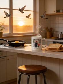 1Pc Personalized Mug, Custom Your Picture Coffee Cup,Couple Photo Mug, Romantic Gift For Friend/Family,Wedding Anniversary Gift - Multicolor 9 - View 5