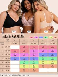 Wireless Bras For Womens, Comfortable Wireless Bras Push Up Bralettes Seamless Tshirts Bras Deep V Everyday Bras - Pink Leopard Print - View 5