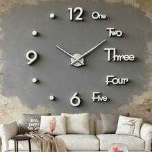 16"/36"/47" Modern Design Large Wall Clock 3D/2D DIY Quartz Clock Fashion Watch Acrylic Mirror Sticker Home Decor Living Room Office Decoration Gift - Multicolor - View 14