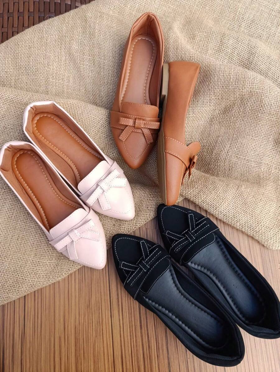 Women Flats - 黑色 - 查看 1