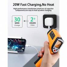 1-2件 20W 英規插頭可折疊牆充，高效快充適配器，兼容 17/15/16 系列手機與電腦 - 英規插(220-240V) - 查看 5