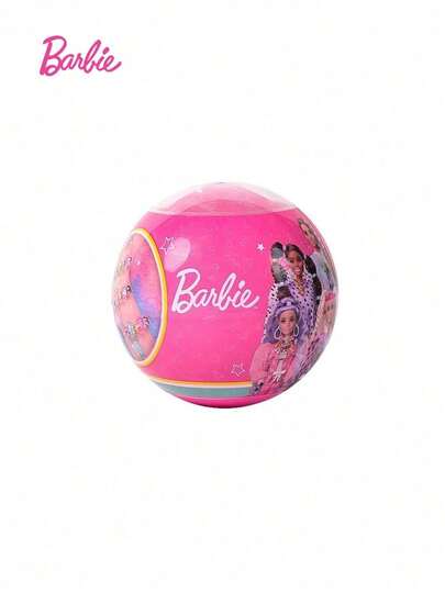  1 Stück offizielle Barbie lizenzierte DIY Perlen Armband Überraschungsbox, handgemachte Perlen Überraschungsbox, farbenfrohe stapelbare Kristall Armband Dekoration, süßes Design mit zufälligem Diamant Anhänger, verstellbare Kette, Acryl Accessoire, Geburtstags- & Weihnachtsgeschenk