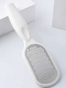 1pc Professional Stainless Steel Foot File/Callus Remover, Splash-Proof Design, Ergonomic Handle, Coarse & Fine Sanding Surface, Durable Plastic Material, Suitable For Home SPA Foot & Hand Care. Foot Care Tool To Remove Calluses, Perfect Graduation Gift. - Multicolor - View 7