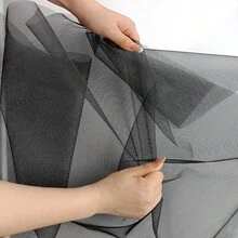 Self-Adhesive Zipper Mosquito Net, Mosquito Net, DIY Customizable Mosquito Net - Black - View 6