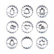 9pcs Stainless Steel Easter Cookie Cutter Set, Baking Mold Kit For Fondant And Soft Candy Cookies, In Stock - Stainless Steel - View 2