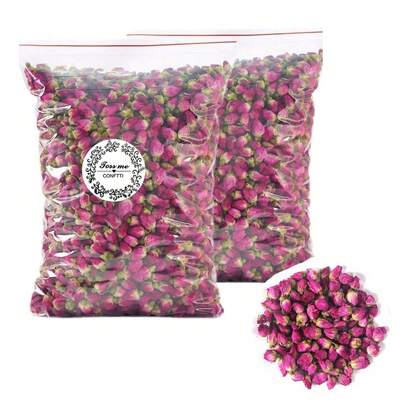 1 Pack (210g/310g) Decorative Dried Rose Buds, Suitable For Handmade DIY Materials, Candle Decor, Soap Decoration, Real Flower Decor, Foot Bath, Full Body Bath, Spa, Romantic Wedding, Confetti, Home Fragrance, Bath, Soap & Candle Making, Party & Wedding Decoration, DIY Crafts, Dried Red Rose Petals