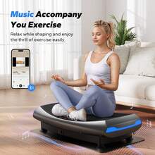 MERACH 4D Vibration Plate Exercise Machine, 7-In-1 Vibration Plate With Glide, Swing & Massage, Vibrating Plates With Whole Body Workout Sculpting Platform For Home Fitness For Women Men - Xem 6