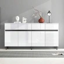 Storage Cabinets - White + Particle Board-1 - View 6