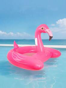 Flotador inflable en forma de flamenco, de piscina de isla de verano, colchoneta flotante de ocio, flotador de piscina, artículos esenciales de playa, flotador de piscina - Multicolor - Ver 4