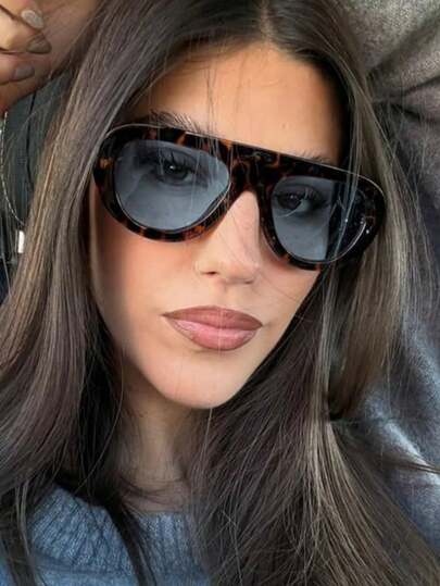 Nuevas gafas de moda con montura de aviador retro, versátiles para uso diario, adecuadas para fiestas, estilo callejero y uso cotidiano, unisex para exterior y casual