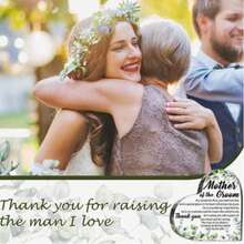 1件亚克力心形感谢礼品，新娘送给新郎母亲的礼物，结婚礼物，活力风格 - 心形 - 查看 4