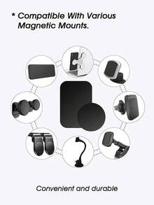 【磁吸手机支架】通用磁吸车载手机支架，金属板，手机磁吸支架，金属圆盘贴纸支架 - 磁片 - 查看 8