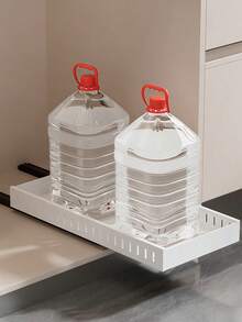 1PC Multi-Functional Pull-Out Kitchen Utensil Rack Is Suitable For Storing Pot Lids, Tableware, Cookware, Etc. Durable And Space-Saving, It Slides Out And Can Be Installed Inside Cabinets. Suitable For Home Kitchens, Restaurants, And Hotels. - Multicolor - View 13