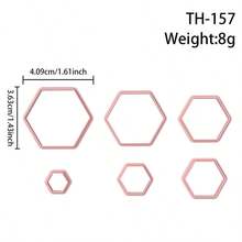 各种尺寸和形状的基本几何形状聚合物粘土切割模具，高精度DIY手工耳环首饰软粘土模具工具，精密刀模 - 工艺用品 - 适用于珠宝制作和手工艺者 - DIY爱好者的完美礼物 - TH156,157,158,161 - 查看 13