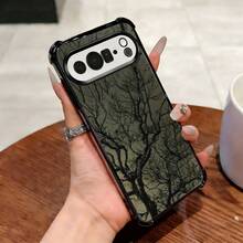 苹果phonecase绿底枯树枝867JPSJQNDDKiphone15ProMax圣诞礼物iPhone12新年礼物GooglePixel9a男女朋友防摔 - 黑色 - チェックする 2