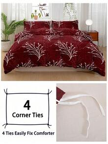 Bộ ga trải giường 3 món họa tiết lá hoa được làm từ chất liệu sợi siêu mịn cao cấp, cực kỳ mềm mại và thoáng khí, phù hợp cho mọi mùa, có thể giặt máy, không dễ phai màu, không xù lông, chống co rút, chống nhăn, trang trí phòng ngủ theo phong cách Bohemian/Farmhouse/Modern Minimalist thời trang, dễ bảo quản, phù hợp với giường cỡ King/Queen/Double/Single, lý tưởng cho nhà ở, ký túc xá, căn hộ, phòng khách, nhà nghỉ dưỡng, phòng cho thuê và làm quà tặng. - Nhiều màu - Xem 6