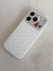 Cute Star Polka Dot Transparent Soft Phone Case For IPhone 17 ProMax 17 Pro 17 16 15 14 Pro Max, Shiny Anti-Drop Protective Cover, Gift Case - Little White Star - View 6