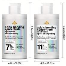 SUMIFANG Bộ dầu gội và dầu xả dành cho tóc khô, hư tổn, chẻ ngọn, tinh chất phục hồi axit | Phù hợp cho tóc nhuộm | Phù hợp cho mọi loại tóc hư tổn, kiểm soát dầu hiệu quả. - Dầu gội + Dầu xả - Xem 4