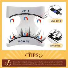 1 Pair CC Curled Magnetic Eyelashes Set, Includes Eyelash Applicator, Reusable, Natural Cartoon Style, Natural Pointed Cartoon Style Cat Eye Fluffy Soft False Eyelashes, False Eyelash Strips, Natural Soft Crossed Fluffy False Eyelashes, Natural Lengthening, Curled, Eye-Widening, Suitable For Women For Travel, Party, Etc., Natural Mixed Design Eyelash, Eyelashes, False Eyelashes - 黑色 5 - 查看 11