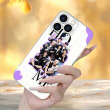 Foto grupal de  con temática de hogar morado.funda de teléfono Fundas compatibles con ,Apple,VIVO,OPPO,,, y Honor.Fabricadas en silicona TPU,ofrecen protección contra golpes y caídas. - transparente - Ver 2