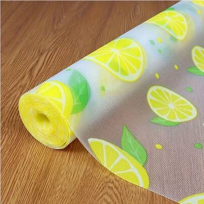 1 Roll EVA Kitchen Cabinet Liner | Waterproof, Oil-Resistant Drawer Mat, Non-Stick, Durable, Washable, Cuttable, Thick, Suitable For Kitchen Cabinets, Drawers, Countertops, Wardrobes, Shelves, Waterproof, Oil-Proof, Anti-Slip Cabinet Liner Paper, Cuttable For Shoe Cabinet, Wardrobe