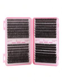Bộ nối mi 640 sợi, độ dày 30D, 40D, 60D, 80D, gồm nhiều loại mi giả khác nhau từ 9-16mm, bao gồm keo dán mi, nước tẩy trang, dụng cụ uốn mi, giúp tạo hiệu ứng trang điểm mắt 3D dày dặn, bộ dụng cụ tự làm nối mi. - màu đen - Xem 8