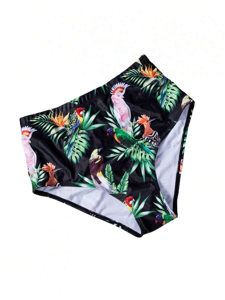Women's Summer Swim Trunks, Featuring Fashionable Prints And Black Multi Color Options, Meet The Public's Aesthetic Standards And Highlight Feminine Temperament. Soft And Skin Friendly. Specially Suitable For Water Activities Such As Beach, Seaside, Surfing, Indoor And Outdoor Pool Parties, Water Parks, Etc. - 綠色 - 查看 1