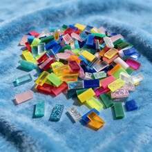 100pcs/Set High Quality Mixed Color PVC Sheets, DIY Mixed Color Rectangular Craft Supplies, Colorful Acrylic Candle Holders & Home Decor, Mosaic Tile Kit, Creative DIY Materials, Limited Time Offer, DIY Craft Supplies - 100 Pieces Of Long Strip - View 13