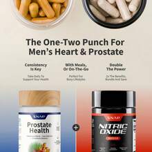 Nitric Oxide Booster 90ct + Prostate Health Bundle - Natural Supplement Capsules - Support Blood Circulation & Prostate Health - Set - View 4