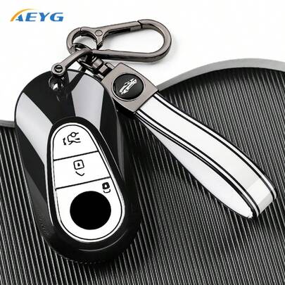 适用于 C 级 E S 级 GLC W206 W223 W214 E300 C260 C300 S450 S500 S400 的全新 TPU 汽车钥匙壳保护套