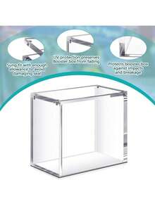1 Set TCG Card Pack Display Box, Clear Acrylic Stackable Protective Case - Ultra Transparent Thick Acrylic With Magnetic Closure, Dust-Proof Display Box For PKMN TCG Card Packs. Provides Crystal-Clear Visibility To Showcase Your Card Packs Without Any Haze Or Distortion. Preserves The Original Seals To Help Maintain The Value Of Your Card Packs. - Clear - View 9