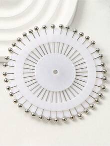 30pcs Rhinestone Colorful Scarf Pins, Fashion Brooch Pins For Women - Spherical Head - Silver - View 8