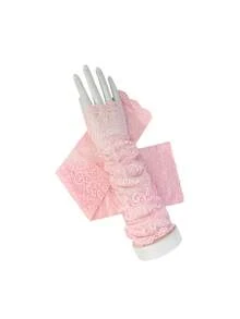 1 Pair Lace Arm Sleeves, Long Style, For Women, Summer Driving Sun Protection, Autumn/Spring - Multicolor - View 16