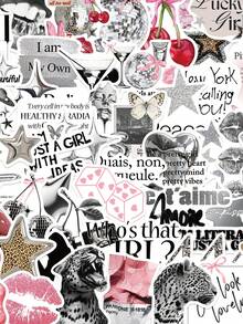 50Pcs Silver Lucky Girl Graffiti Stickers Cute Cartoon Decal For Suitcase Scrapbook Diary Phone Laptop Sticker Pack - 1 Set - View 12