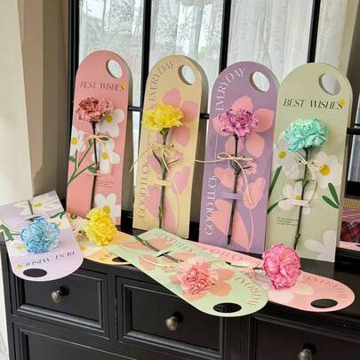 Boîte à fleurs unique, carte de fleurs faite main, boîte à fleurs DIY, boîte à fleurs en gros pour fleuristes, emballage de fleurs pour la Saint-Valentin, petite surprise de la vie quotidienne, emballage cadeau parfait pour maman et petite amie