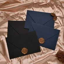 Sobres de lino, sobres de oficina, invitaciones de boda, tarjetas de invitación comercial occidental, regalos festivos, sobres y tarjetas de decoración de fiestas, en varios colores y estilos similares al cachemir, bolsas de almacenamiento hechas a mano, bolsas de almacenamiento de documentos, invitaciones de unicolor. - Rectángulo - Ver 11