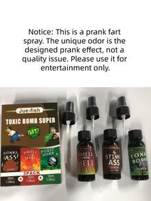 DOWMOO Spray de olor a flatulencia, regalo de broma del Día de los Inocentes, bomba de olor a popó, regalo para novio/novia. El producto tendrá un olor especial, que es el efecto de la broma diseñada, no un problema de calidad. Úselo con precaución si es sensible a los olores fuertes. - Multicolor - Ver 4