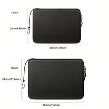 1pc EVA Hard Shell Zipper Protective Sleeve Case For 13"/16" Tablet, Hard Shell Protection, Zipper Closure, Handle Design - Multicolor - View 3