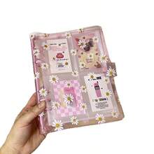 1 Set A5 6-Ring Daisy Loose Leaf Binder Cover, Loose Leaf Album Set, Replaceable Pocket Inner Pages, DIY Notebook, Stationery Storage Box - Multicolor - View 3