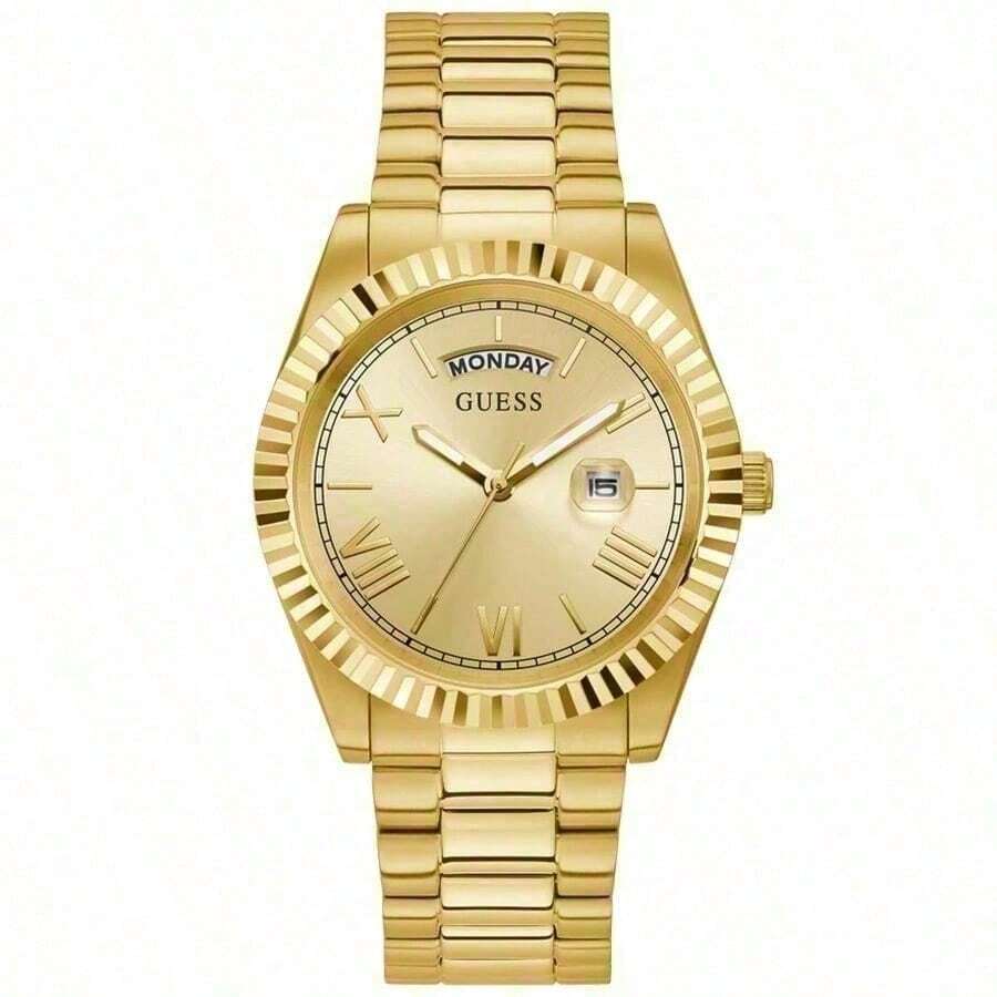 GUESS 男士金色不锈钢腕表 - GW0265G2 - 金色 - 查看 1