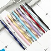 1-6支装金属旋转圆珠笔，银色、金色、玫瑰金亮面，适合作为毕业礼物、酒店礼品、母亲节礼物、婚礼礼物和DIY礼物，多种颜色可选，实用性强，适用于办公室、学校和家庭使用。 - 細筆 - 查看 2