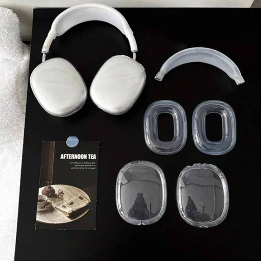 Transparent Basic Headphone Case Protective Cover Compatible With Apple Wireless Earphone Case, Scratch-Resistant And Anti-Drop - Multicolor - View 1